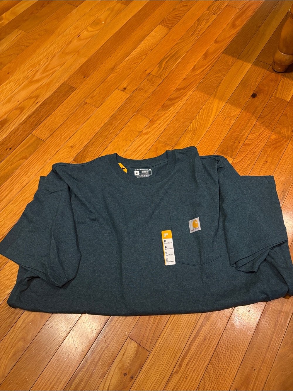 Carhartt Men's Teal Pocket Short Sleeve T-Shirt